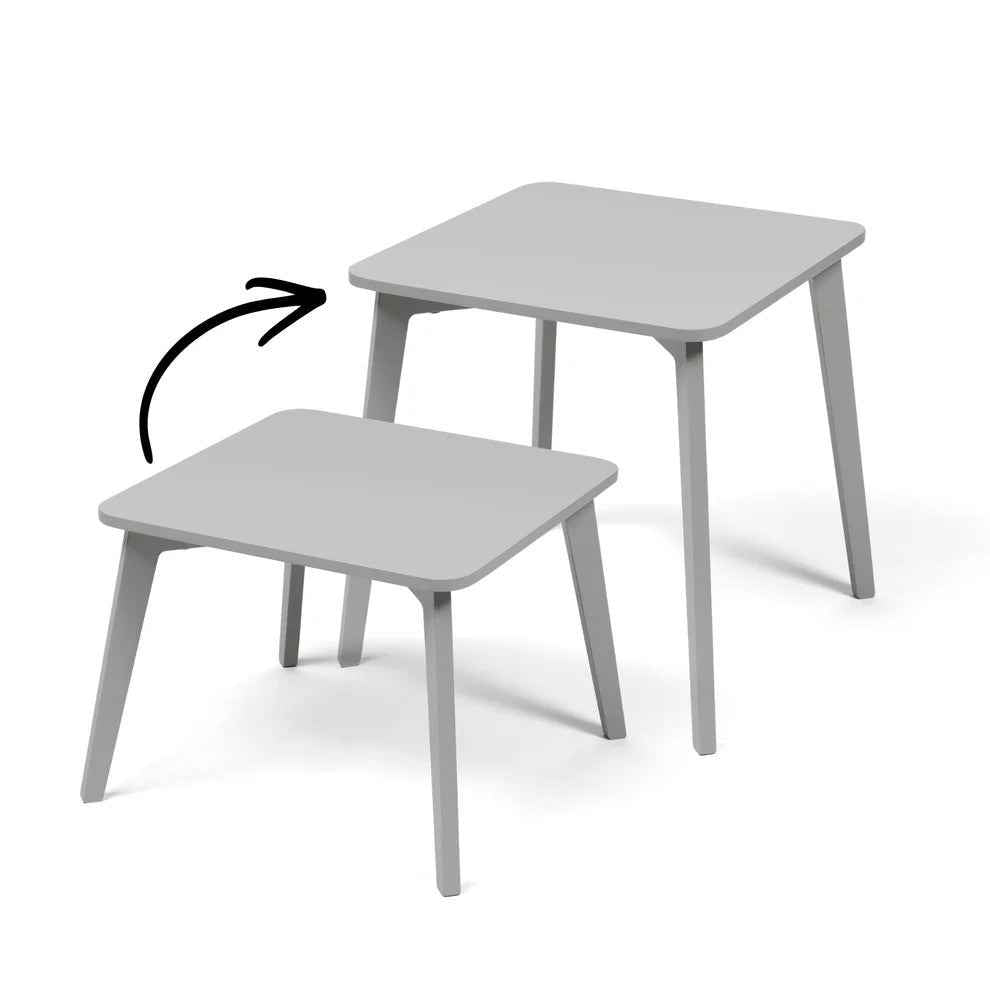 TULLA - Height-extendable Kids Table - Grey