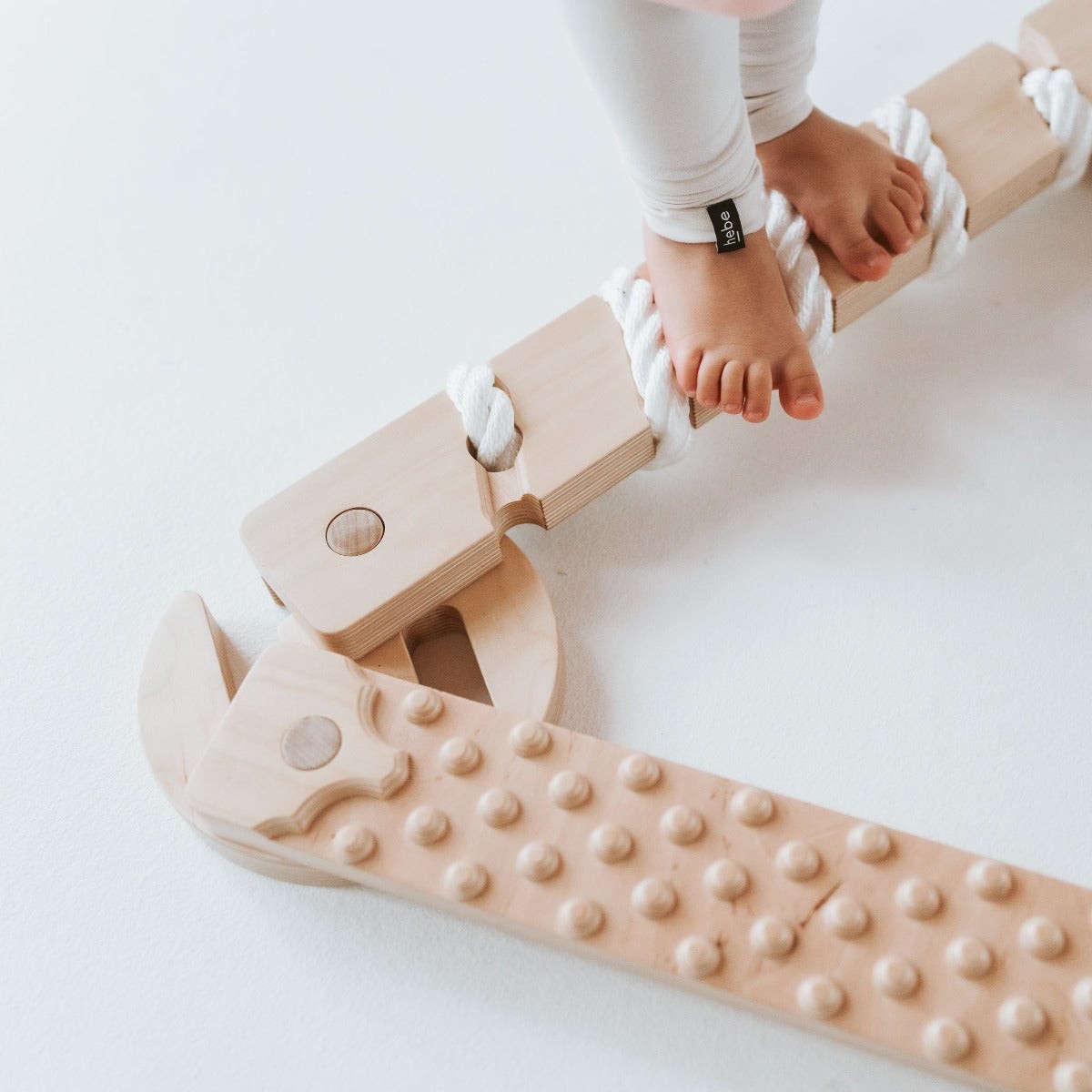 TipiToo®  Balansinių lentų iš 3 dalių rinkinys – balta virvė - BureiKids
