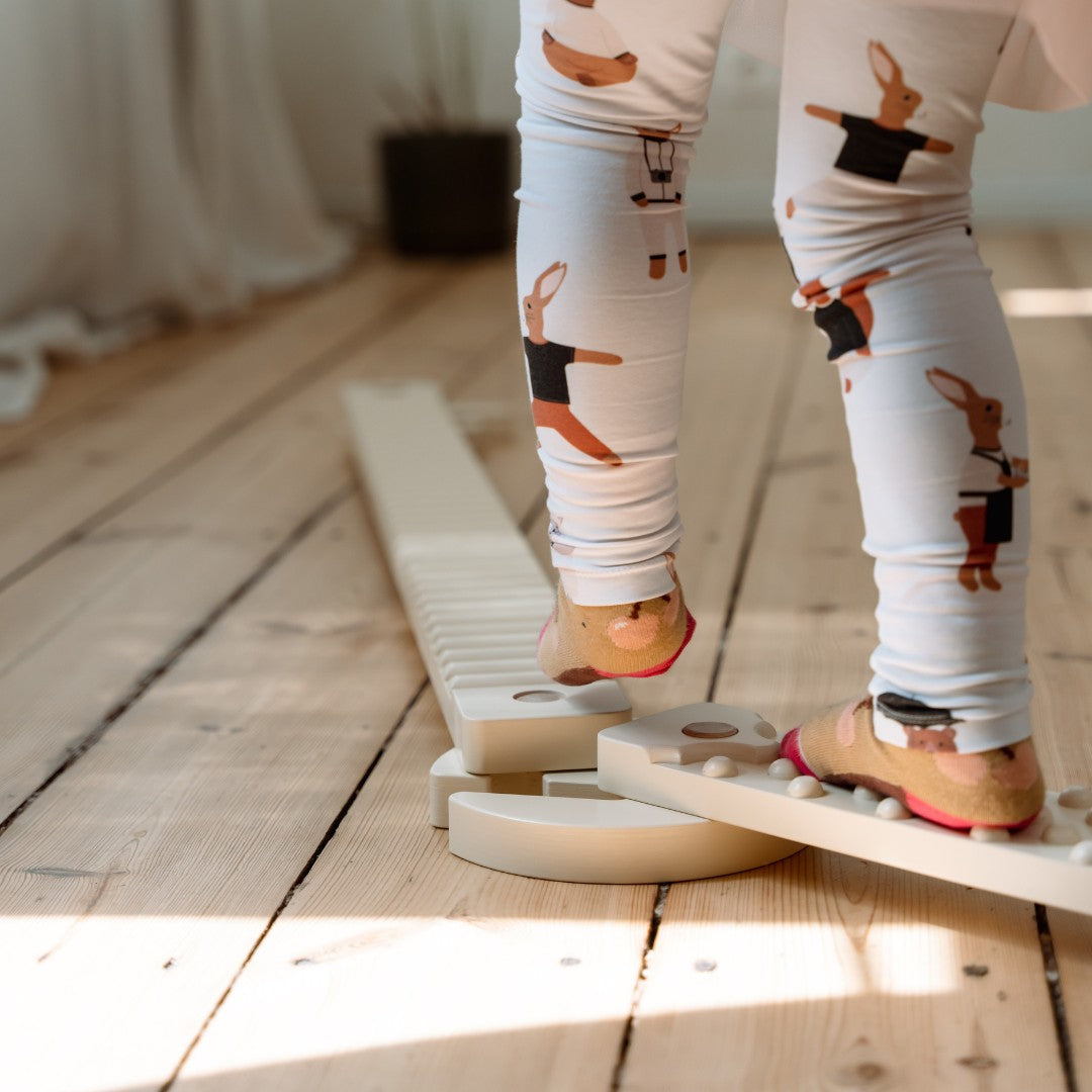 TipiToo®  Balansinių lentų iš 3 dalių rinkinys – balta virvė - BureiKids