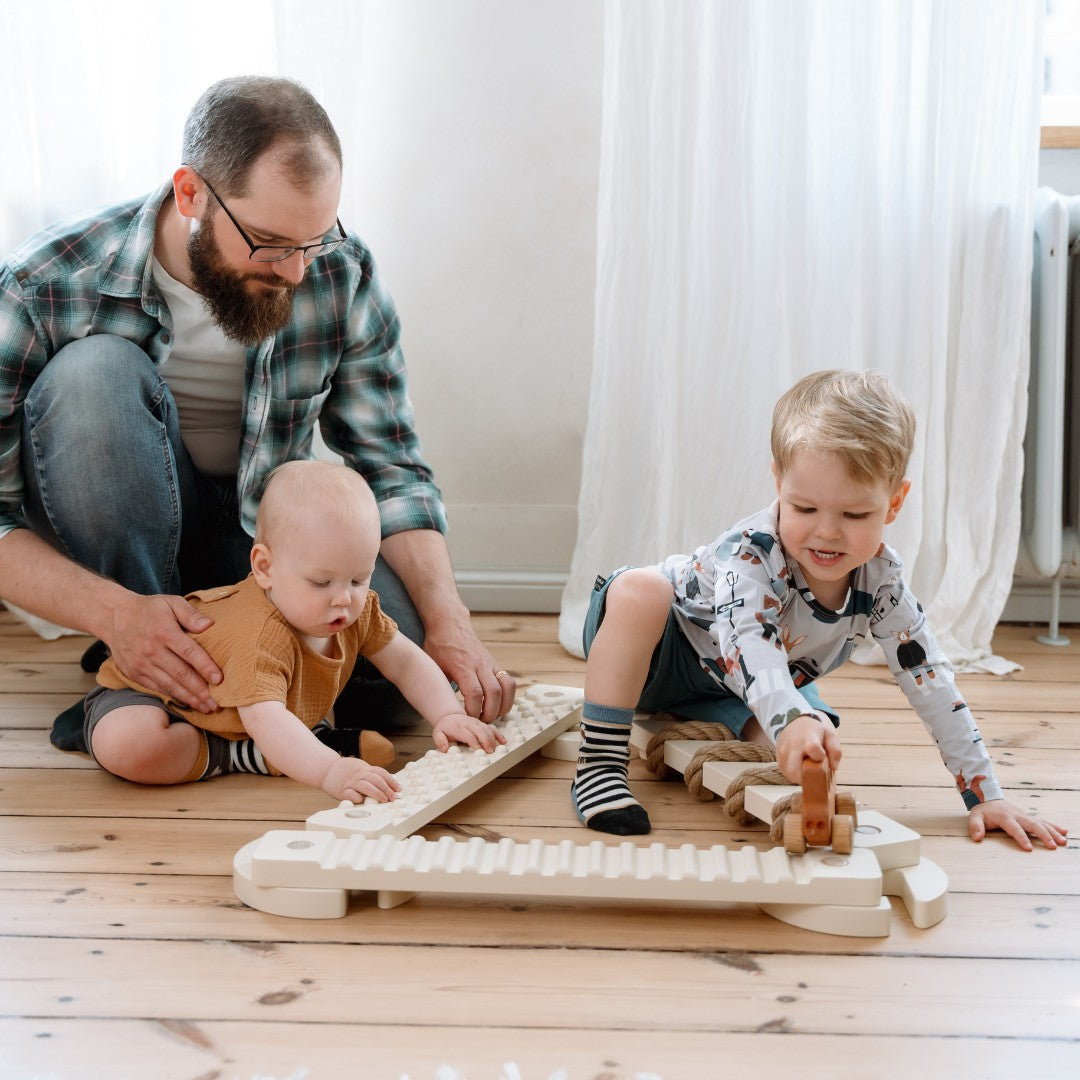 TipiToo® Balansinių lentų iš 3 dalių rinkinys – džiuto virvė - BureiKids