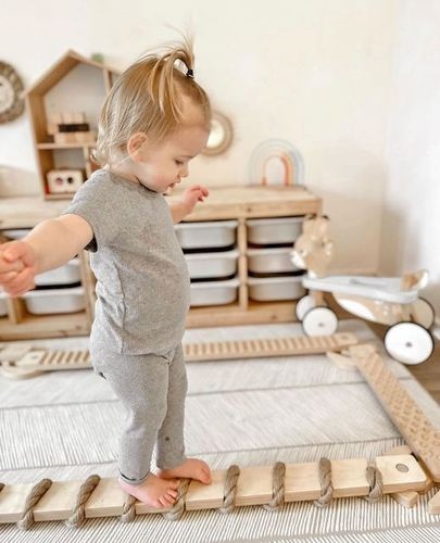 TipiToo® Balansinių lentų rinkinys iš 3 dalių – džiuto virvė - BureiKids