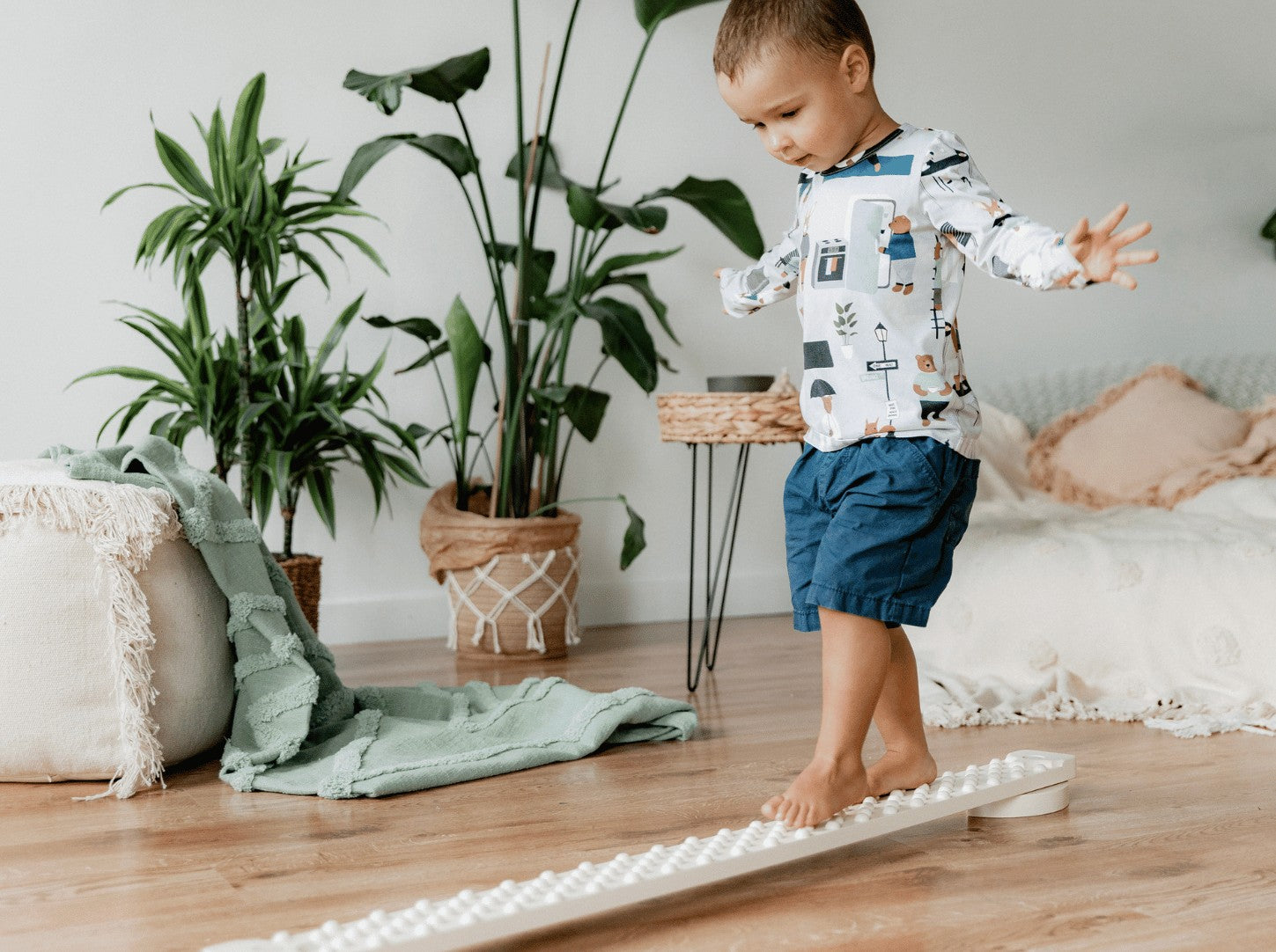 TipiToo® Solo dvipusė balansinė lenta su taškeliais - BureiKids