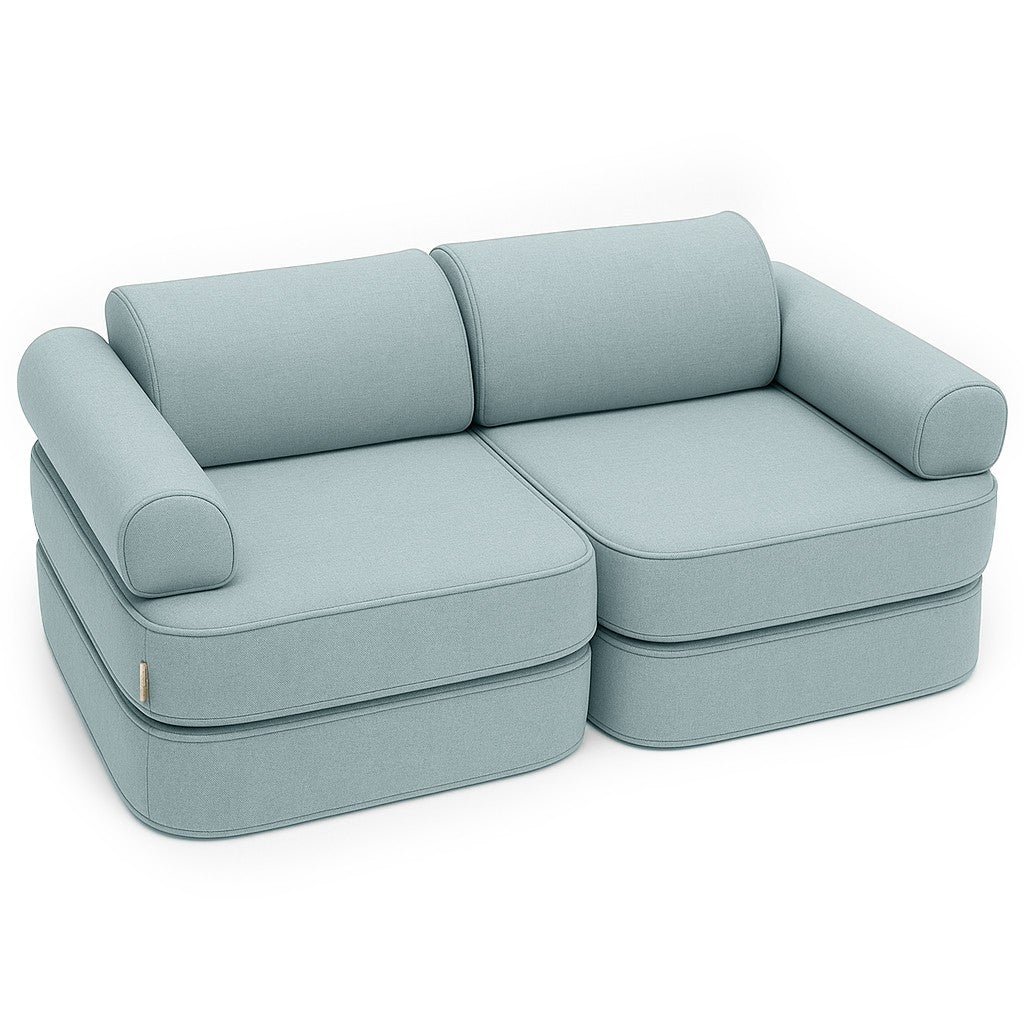 Vaikiška Outzy Pocket sofa, skirta naudoti viduje ir lauke - Dangaus mėlynos spalvos - BureiKids