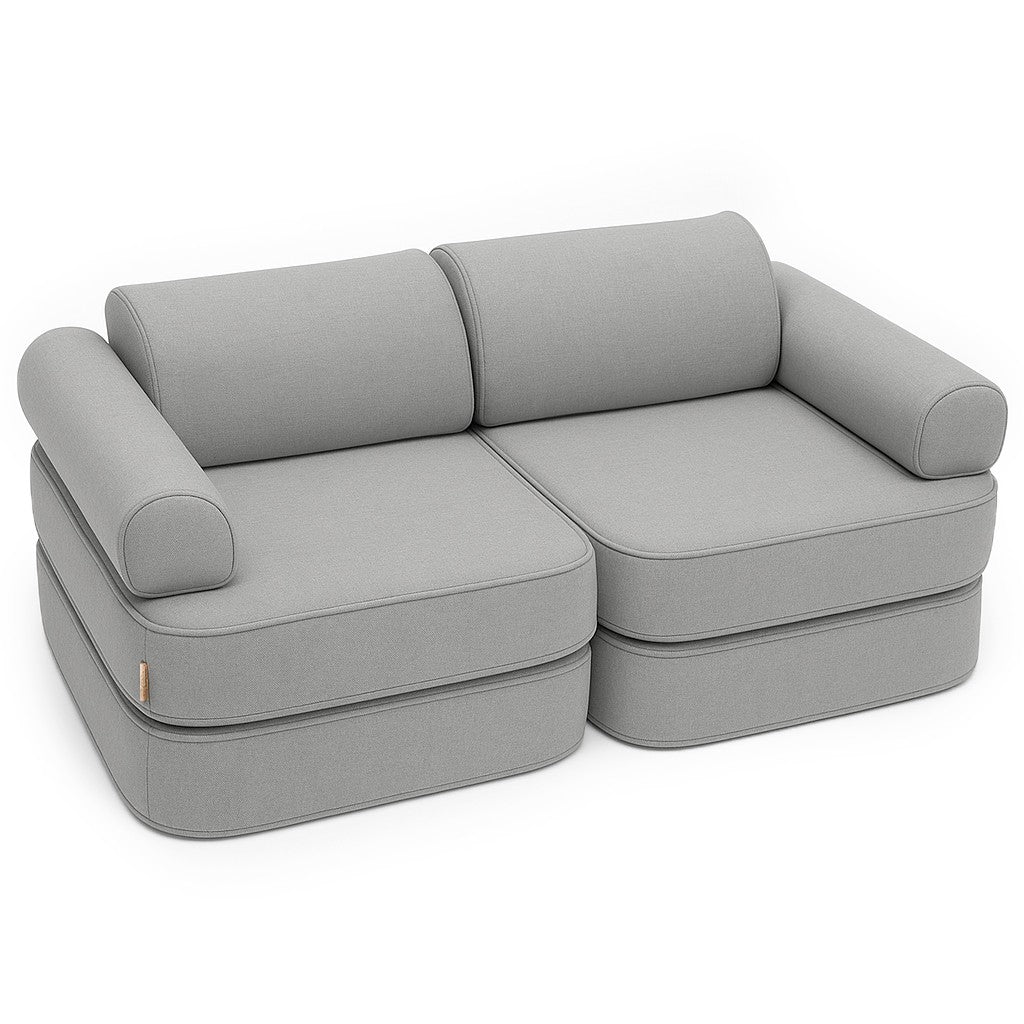 Vaikiška Outzy Pocket sofa, skirta naudoti viduje ir lauke - Rūko pilkos spalvos - BureiKids