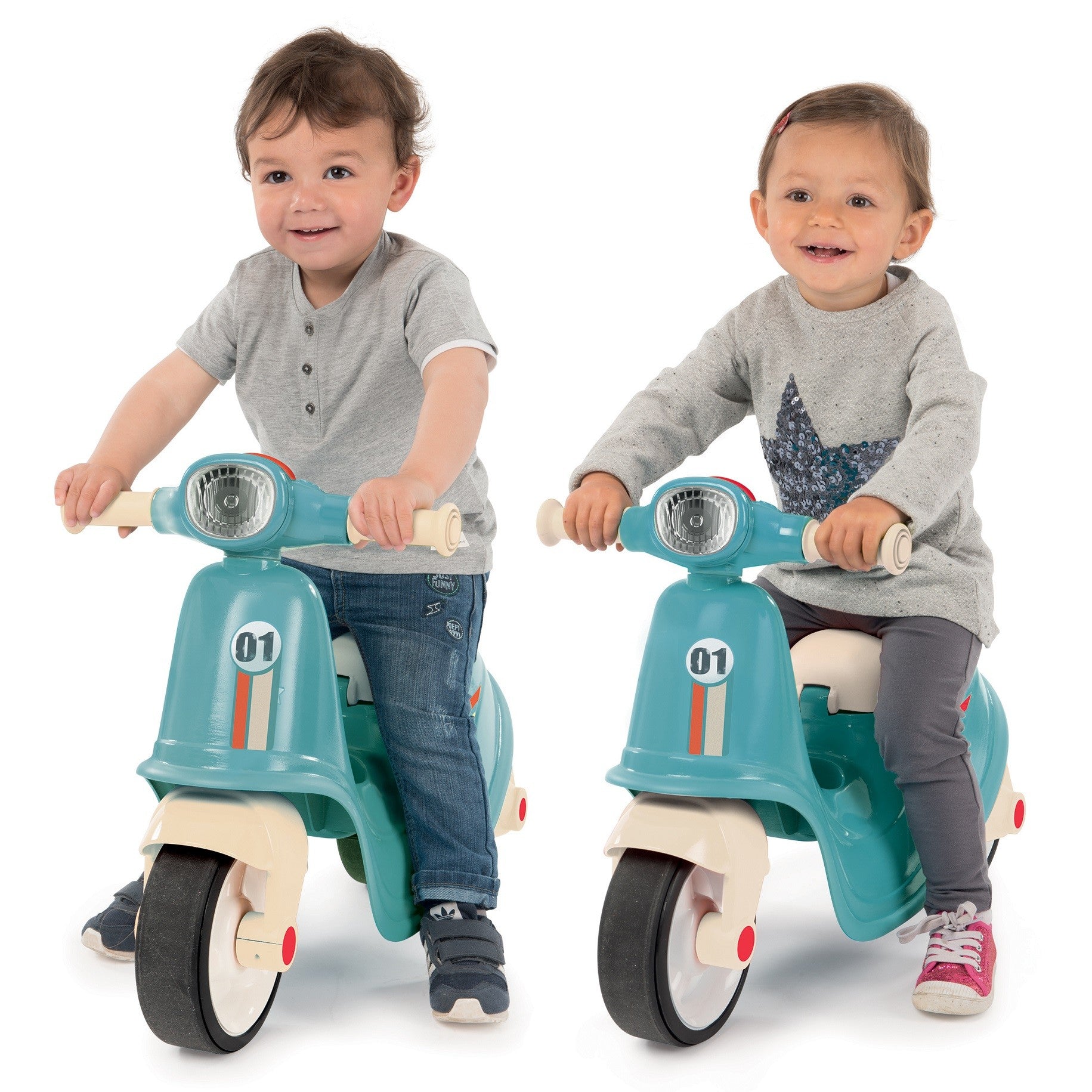 Vaikiškas retro stumdomas paspirtukas  - BureiKids