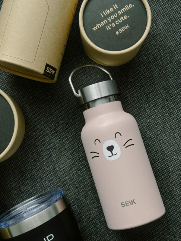 Vandens gertuvė/ termosas „Katinas“, 350 ml (nerūdijantis plienas) - BureiKids