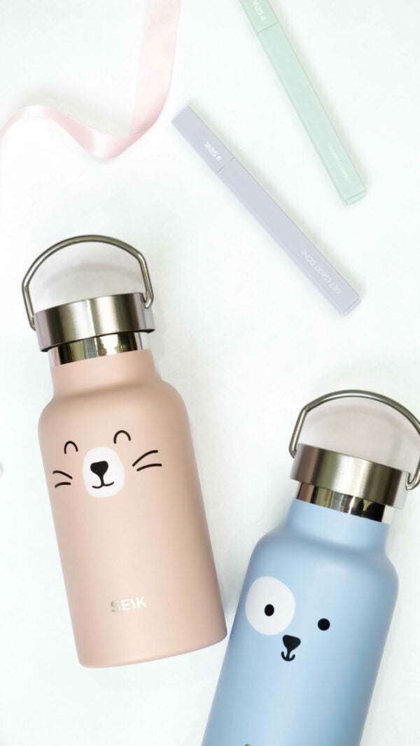 Vandens gertuvė/ termosas „Katinas“, 350 ml (nerūdijantis plienas) - BureiKids