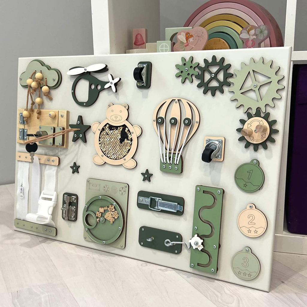 Vidutinio dydžio Montessori veiklos lenta (40×60 cm) - BureiKids