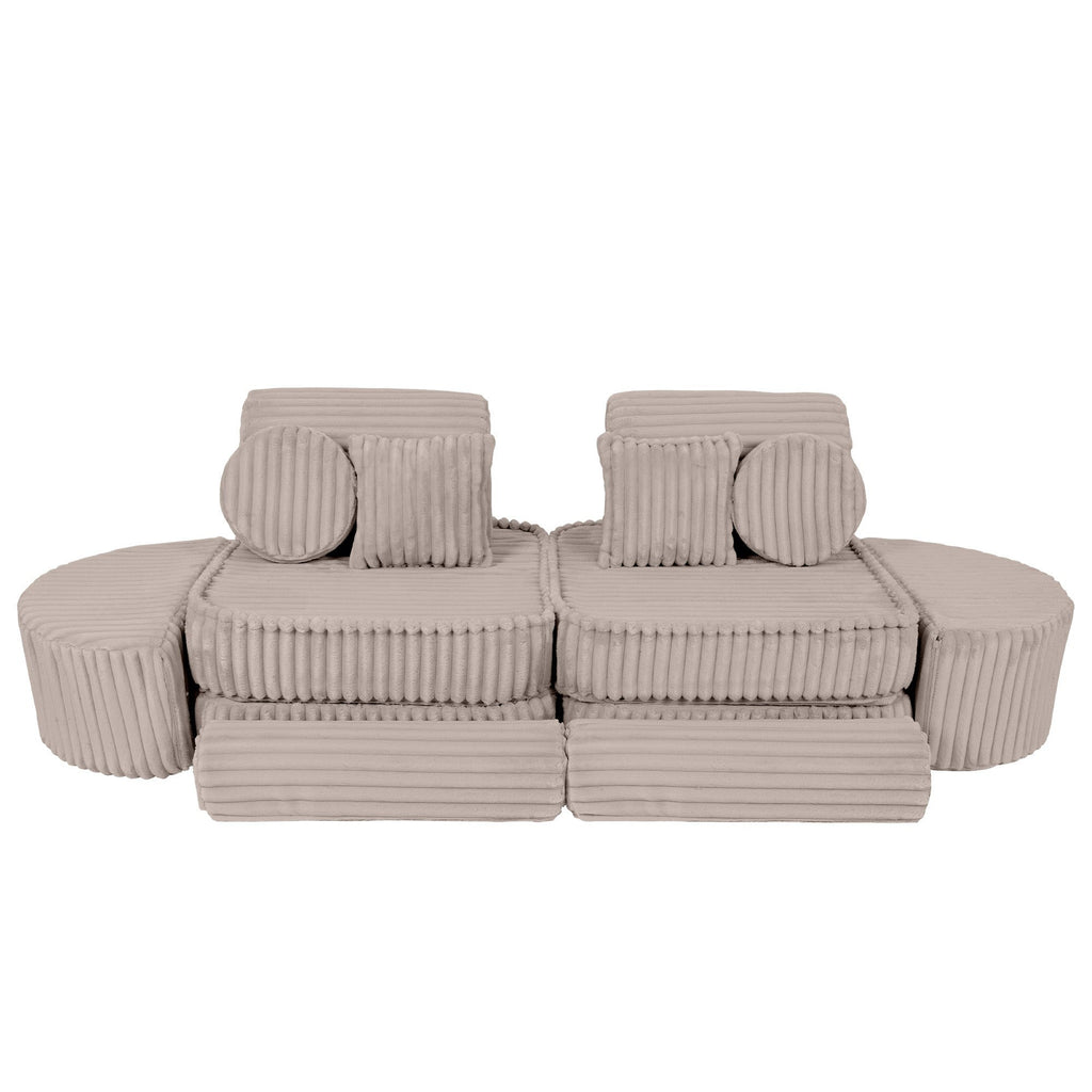 Vidutinio dydžio modulinė sofa vaikams – „Churros“ smėlinė - Beige Plus - BureiKids