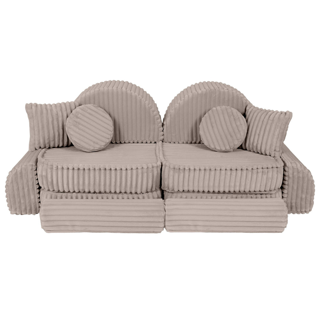 Vidutinio dydžio modulinė sofa vaikams – „Churros“ smėlinė - Beige Plus - BureiKids
