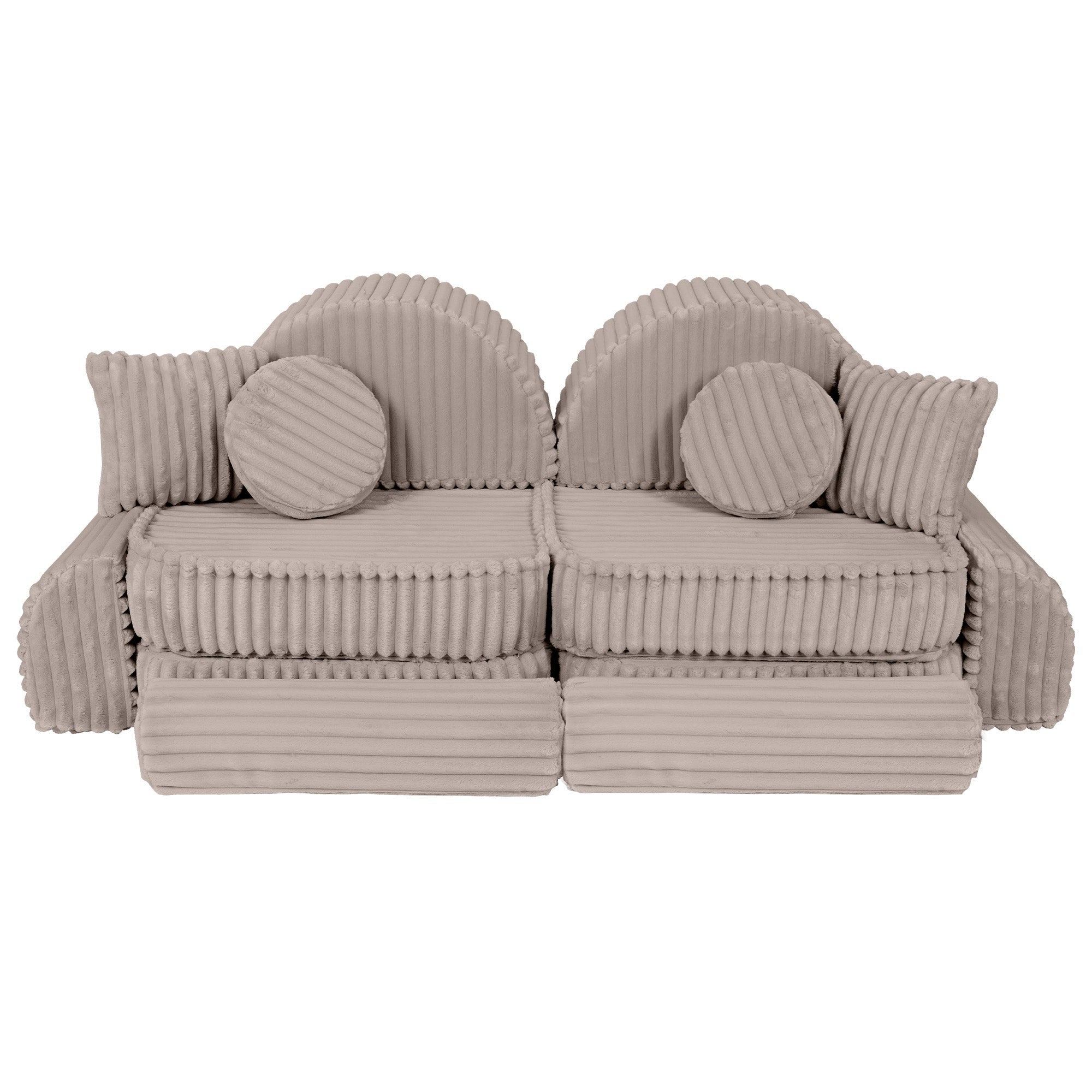 Vidutinio dydžio modulinė sofa vaikams – „Churros“ smėlinė - Beige Plus - BureiKids