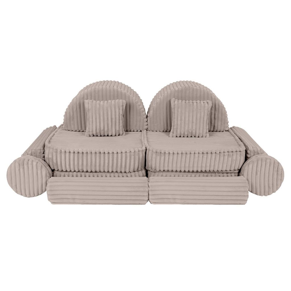 Vidutinio dydžio modulinė sofa vaikams – „Churros“ smėlinė - Beige Plus - BureiKids