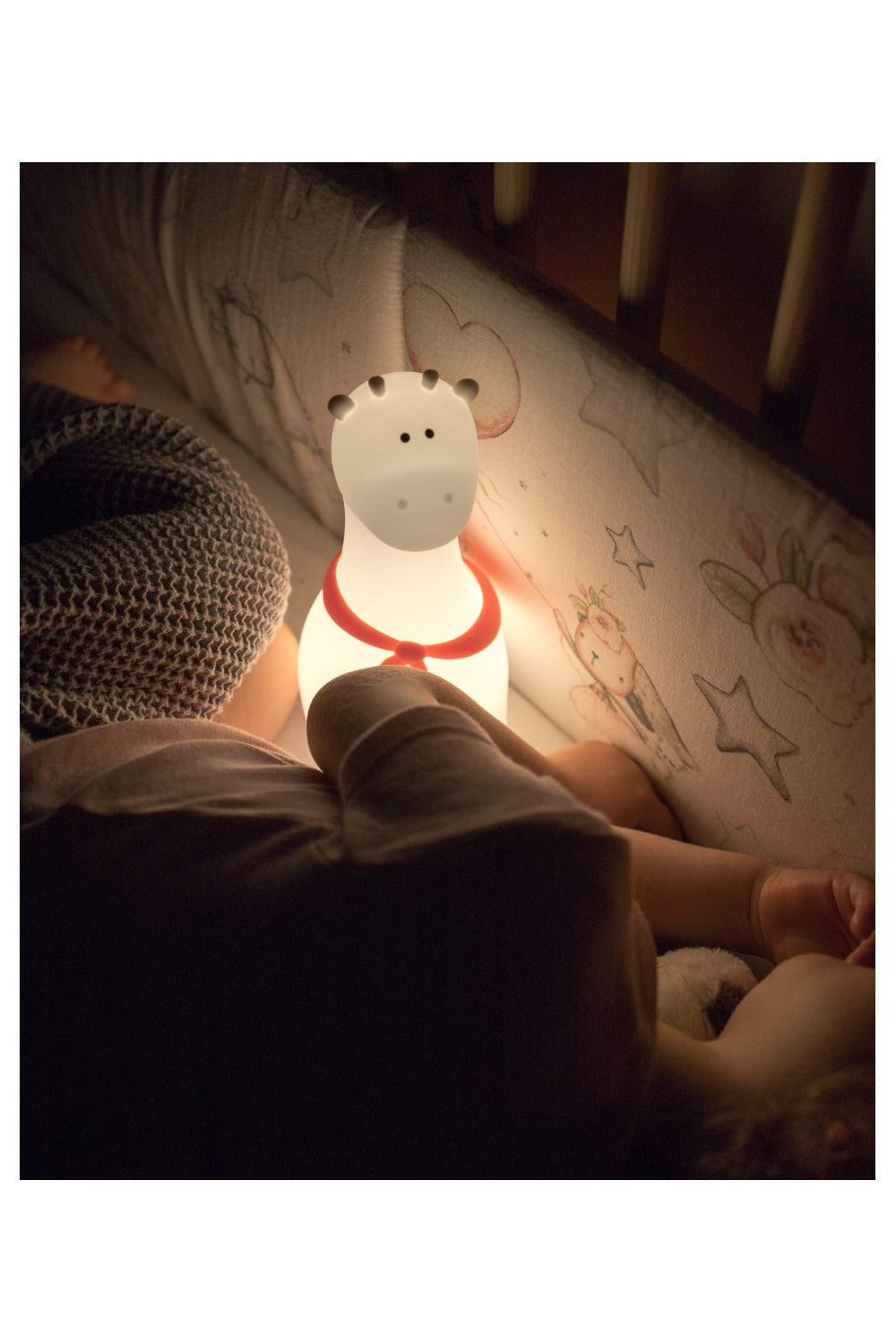 Žirafos formos naktinė lempa - Baltos spalvos - BureiKids