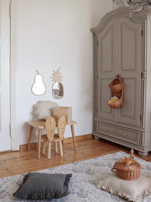 Kids Room Pineapple Mirror – Child-Friendly Acrylic & Wood