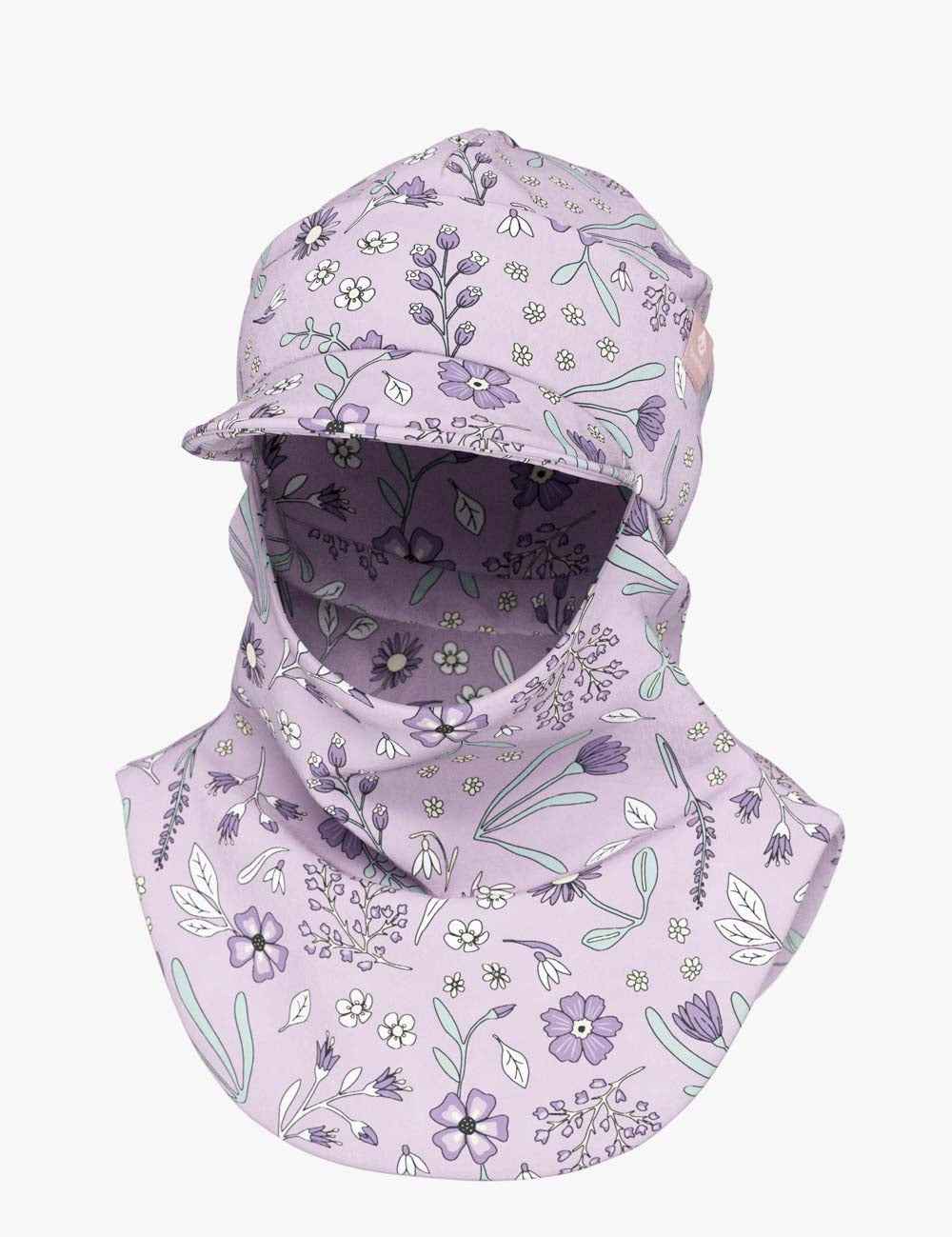 Vaikiška pavasario – rudens balaklava su snapeliu BENT – Saulėti žiedlapiai