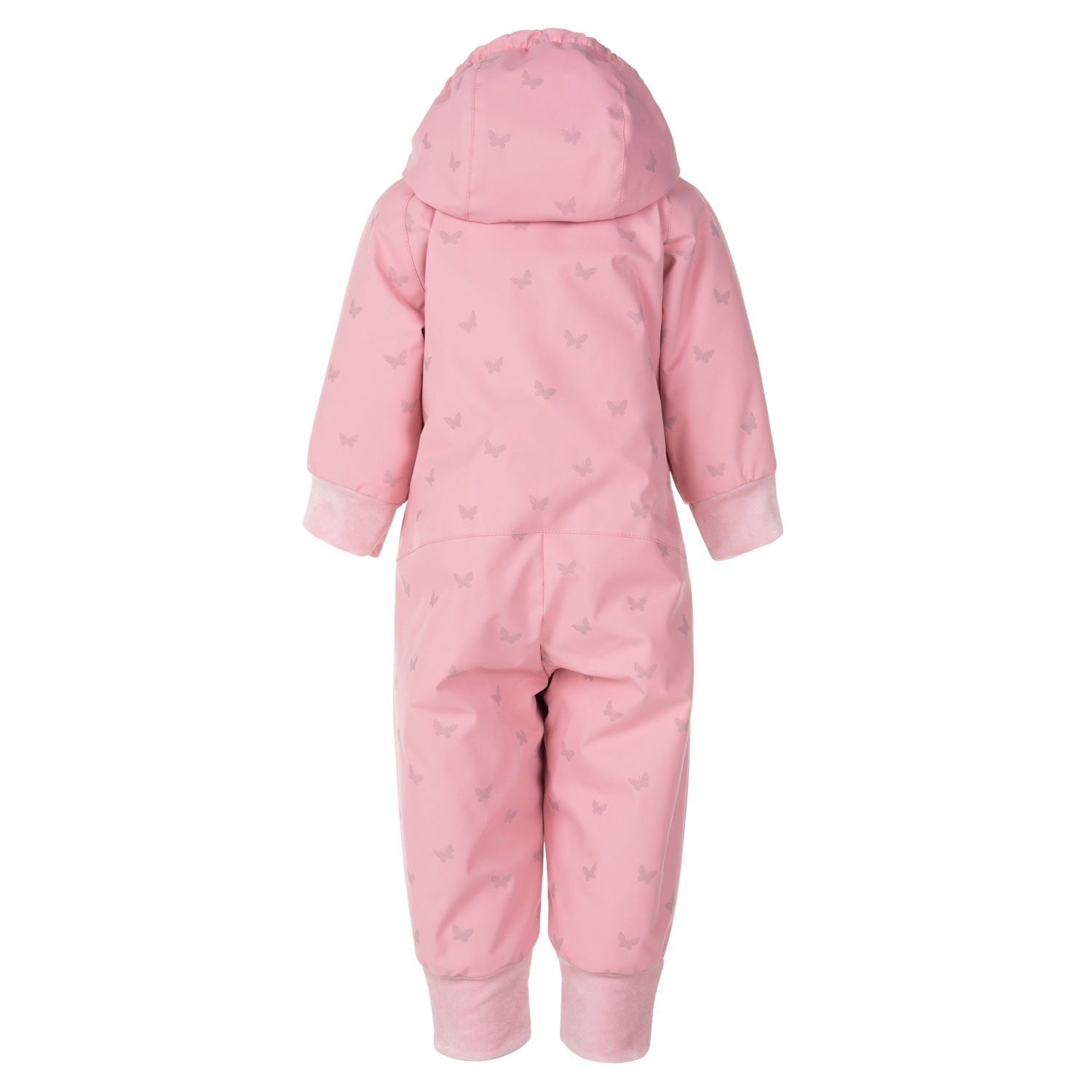 Pink Reflective Merino Wool-Lined Spring/Autumn Jumpsuit
