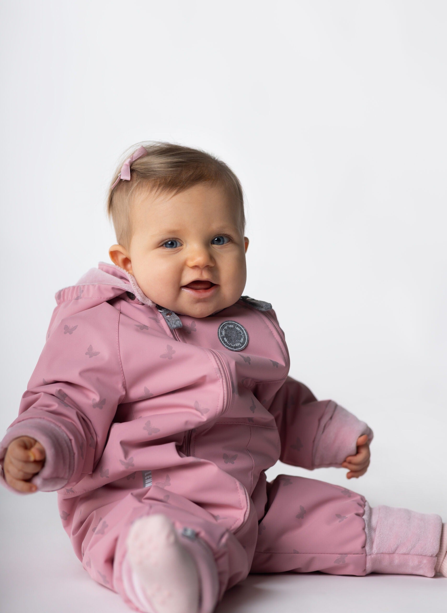 Pink Reflective Merino Wool-Lined Spring/Autumn Jumpsuit