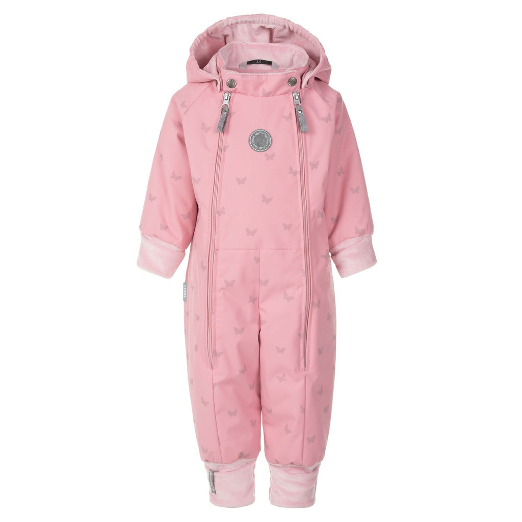 Pink Reflective Merino Wool-Lined Spring/Autumn Jumpsuit
