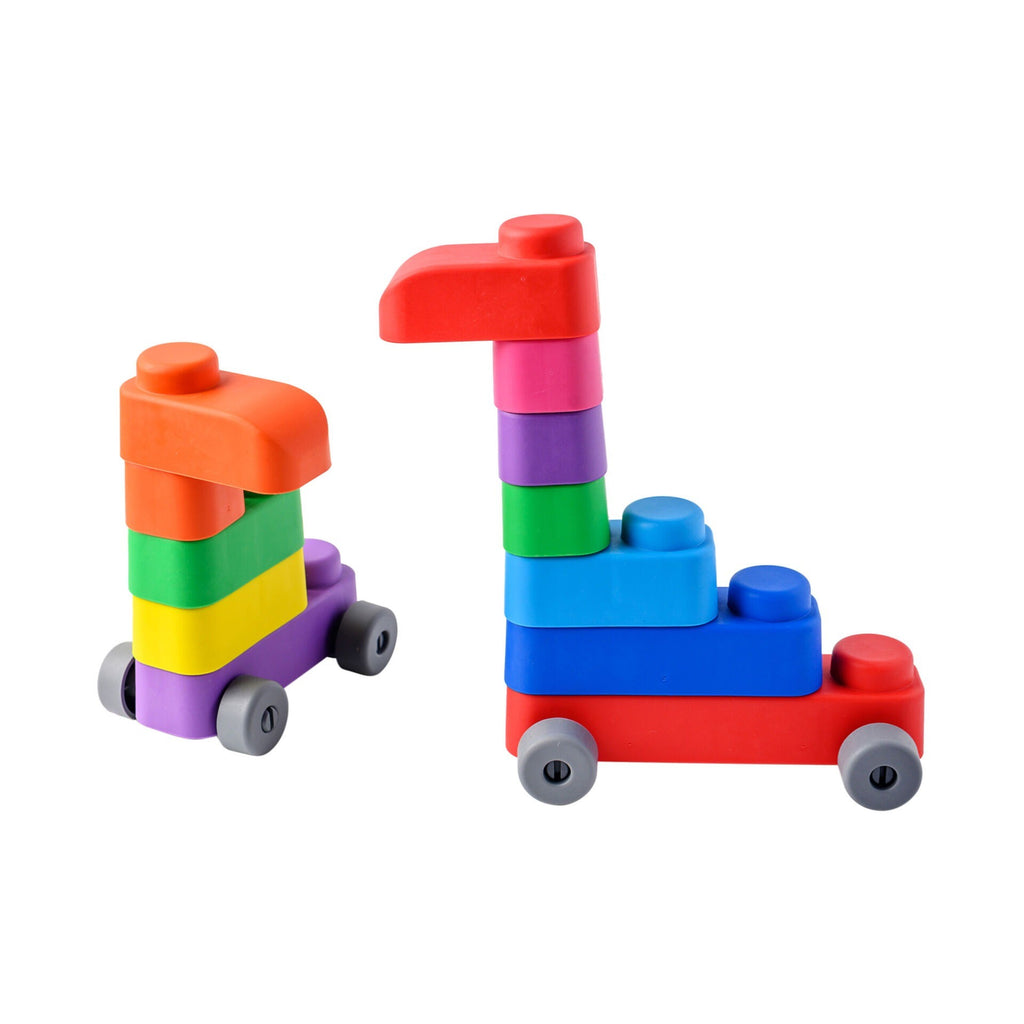 Soft Blocks Set With Wheels -33 pcs