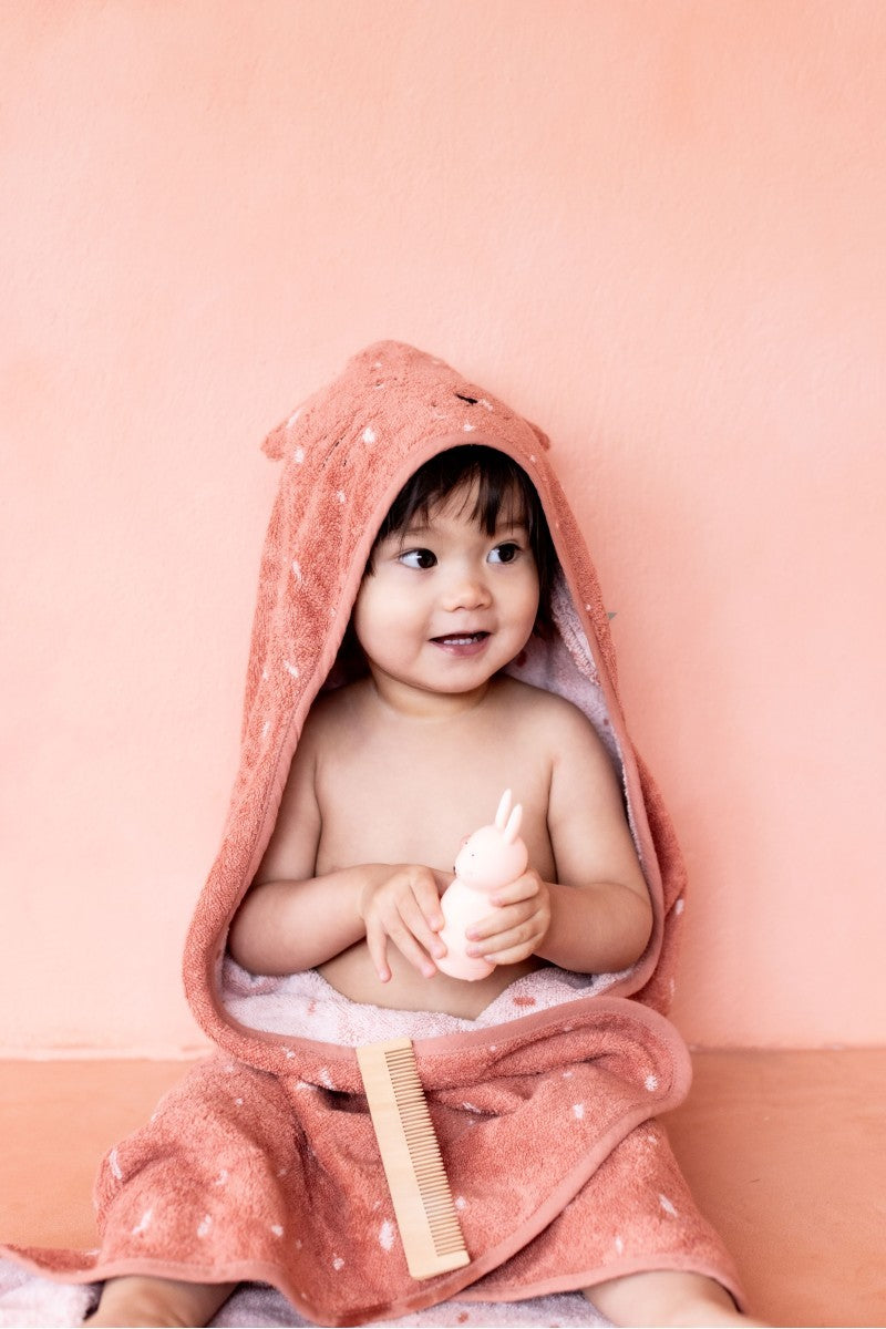 Organic Cotton Hooded Towel, 75 × 75 cm – Mrs. Cat
